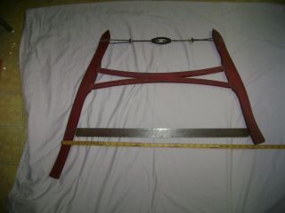 Vintage Unmarked Bow,  Buck Saw Red Handle,  28 " Blade
