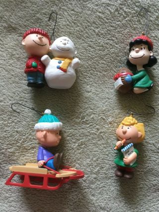Hallmark Keepsake Ornaments Collectors Series " The Peanuts Gang " 1 - 4 (1993 - 96)