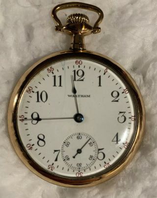 Vintage Waltham 15 Jewel Pocket Watch 13972027 Runs