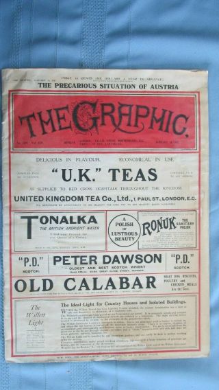 1917 The Graphic Newspaper - World War I Photographs - London England