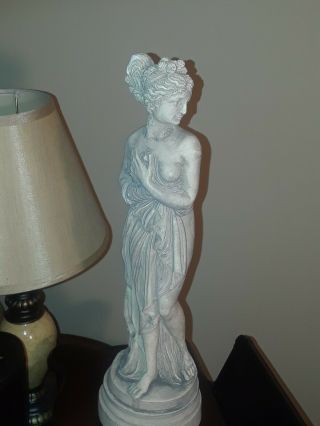 Vintage Goddess Table Top Oil Rain Lamp Goddess Figurine Statue Only No Lamp