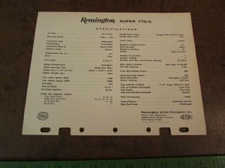 Vintage Remington Chainsaw paper Print Ad 770 G specs sign display Dupont 2