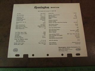 Vintage Remington Chainsaw paper Print Ad Bantam specs sign ad display Dupont 2