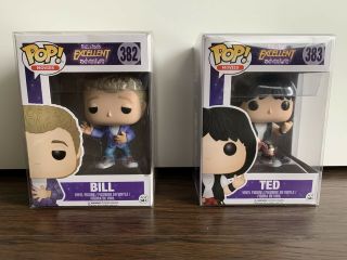 Funko Pop Bill And Teds Adventure Bill And Ted W/protective Cases