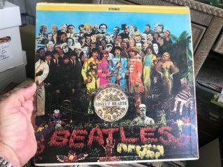 1967 The Beatles Smas - 2653 Sgt.  Peppers Lonely Hearts Club Band Record.  Album