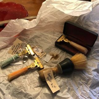 Antique Razors Shaving Items (schlick 1940s - 50s)