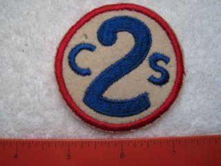 Ww I Us Army 2nd Corps School Vintage Wool Authentic & Patch