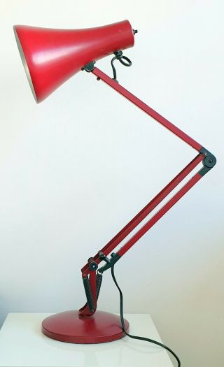 Red - Vintage Herbert Terry Anglepoise Lamp.  Model 90 - - Post