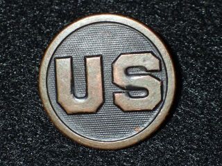 Wwi Usa Army Enlisted Branch Collar Disk Device Insignia U.  S.  Missing Nut - 3
