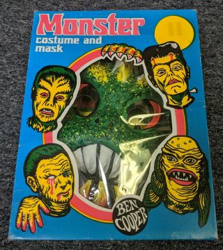 Vintage 1978 Ben Cooper Godzilla Mask Costume Exib Toho Monster
