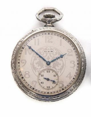 Vintage Elgin 17 Jewels Sidewinder Pocket Watch - Not Running Size 12