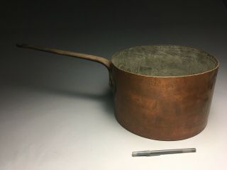 19c.  Baltimore American The August Maag Co.  Huge Dovetailed 1g.  Copper Sauce Pot