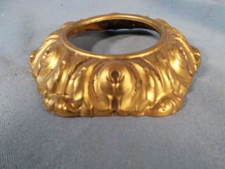 Vintage Brass Embossed Spacer For Oil Lamp Part 3&1/2 Inches Wide