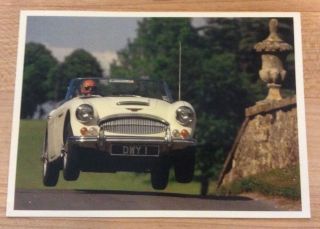 Austin - Healy 3000 Post Card - Vintage - Wheels Off The Ground