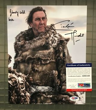 Ciaran Hinds Signed 8x10 Game Of Thrones Photo Autographed Psa/dna