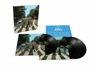 Beatles Abbey Road 50th Anniversary Deluxe Triple Vinyl Box Set 3 Lp & Insert