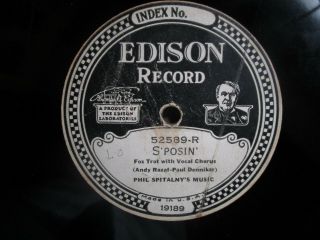 Rare 1929 Edison Diamond Disc 52589 " S 