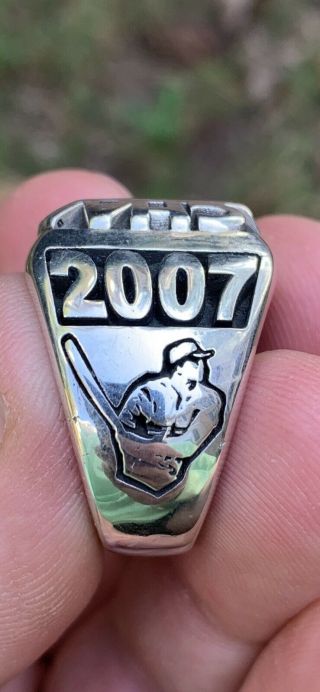 Vintage 2007 Sterling Silver Arizona Winter League Baseball Championship Ring 2