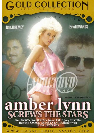 Autographed Amber Lynn Screws The Stars Dvd Cover W/ Pic Proof