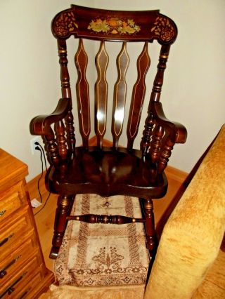 Vintage Wood Adult Rocking Chair