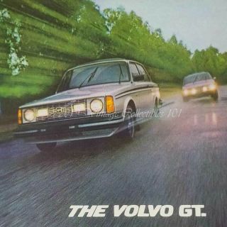 1980 Volvo Gt Sedan Classic Car Photo Pirelli P6 Radials Vintage Print Ad Poster