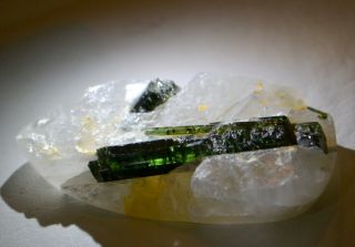 85mm Green Tourmaline Crystals On Matrix Big Cabochon From Brazil 500 Ct