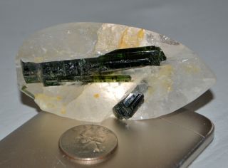 85mm Green Tourmaline Crystals on Matrix BIG Cabochon from Brazil 500 CT 3