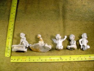 5 X Excavated Vintage Doll Parts Or Lovely Figurine Age 1890 13873