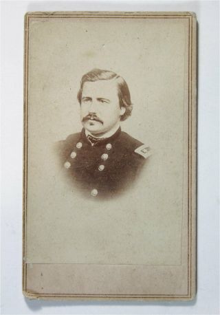 1860s Civil War Union General Alexander Mccook Cdv Photograph By Mathew Brady