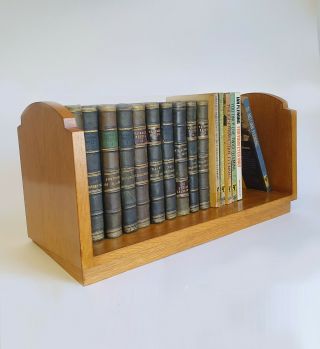 Art Deco Arts And Crafts Cotswold Style Oak Book Trough Stand