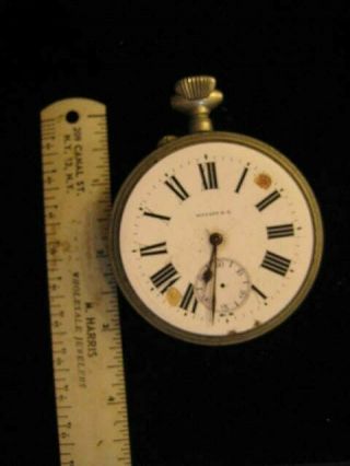 Vintage Tiffany & Company Pocket Watch Large Size Not Running
