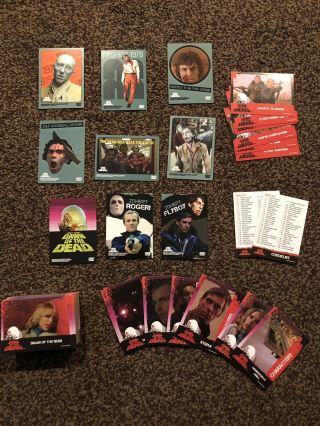 George A.  Romero Dawn Of The Dead Fright Rags Trading Cards Complete Set Flyboy