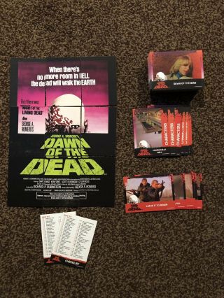 George A.  Romero Dawn Of The Dead Fright Rags Trading Cards Complete Set Flyboy 2