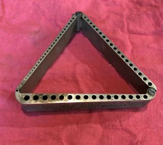 Vintage Morse Twist Drill Index - Nickel Plated Folding Triangular - 60 Bits