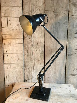 Vintage Herbert Terry 1227 Two Step Anglepoise Lamp In Black