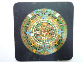 Aztec Solar Sun Stone Mayan Calendar Wall Plaque Tenochtitlan Eagle Art