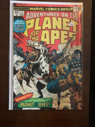 Marvel Comics - Adventures On The Planet Of Apes 1 - October 1975 - (m3a)