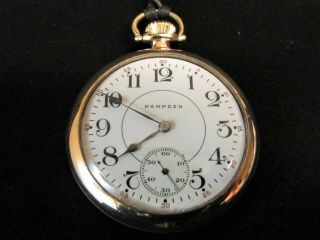 Antique 1916 Hampden Pocket Watch 16s Of 15j Grade 109 Pw/s Philadelphia Repair