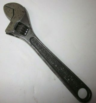 Vintage Crescent Tool Co.  4 " Adjustable Wrench,  Jamestown,  N.  Y. ,  U.  S.  A.