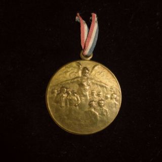 Signed Lalique Wwi French Medal - War Soldiers Tuberculosis