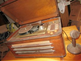 Vintage SILVERTONE Recording Machine : possibly wire recorder.  large and heavy 3