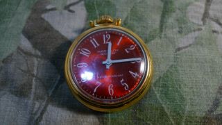 Vintage Westclox Red Dial Scepter Pocket Watch