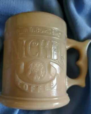 Vintage Whataburger Coffee Cup Pistol Grip Handle Buffalo Nickel