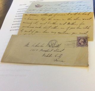 5 WWI letters Base Hospital Officers Quarters Camp Cody,  Flu At Hospital,  transc 3