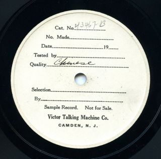 China / Vietnam - One - Sided Test Pressing 2 From Ca.  1923/4 - Traditional Opera