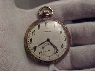 12 Size,  15 Jewels,  Waltham Pocket Watch,  Grade 220,  Model 1894,  Running