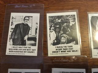 6 - 1964 LEAF THE MUNSTERS CARDS 4,  44,  45,  64,  65,  60 3