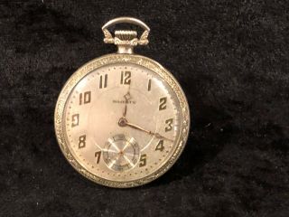 Antique Majestic Art Deco Pocket Watch (l14)