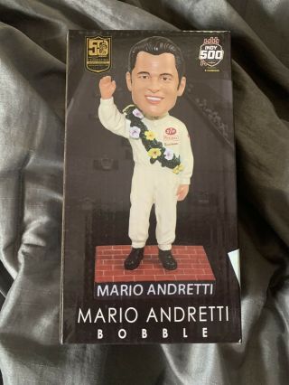 Mario Andretti 2019 Indy 500 Bobblehead 50th Anniversary 1969 Win Indianapolis