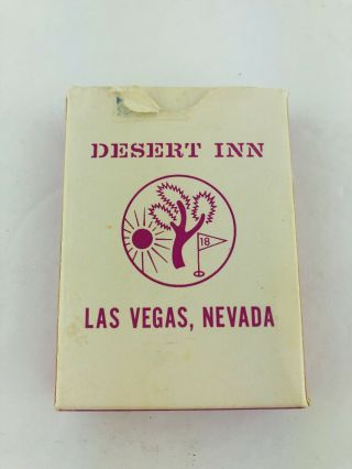 Desert Inn Hotel Casino Joshua Tree Vintage Purple Playing Cards Las Vegas Nv